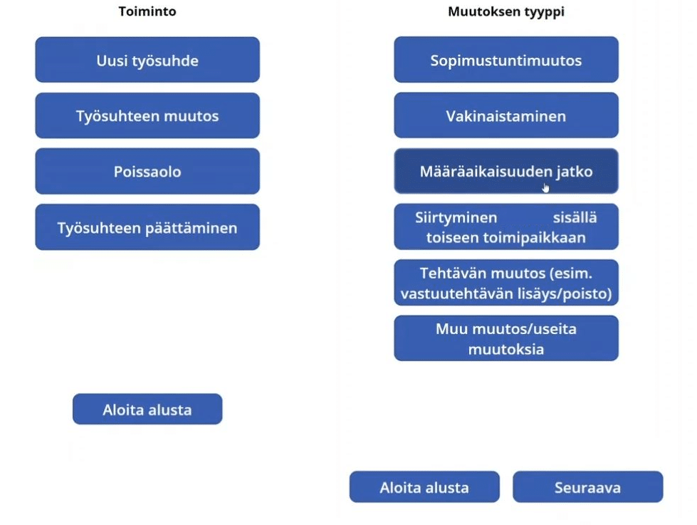 Power Apps -sovellus henkilöstöhallintoon