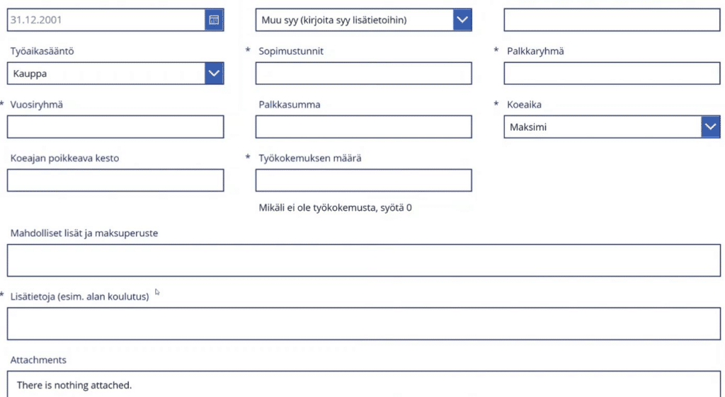 Power Automate -työnkulku tarkistaa Power Apps -sovelluksessa tehdyt valinnat